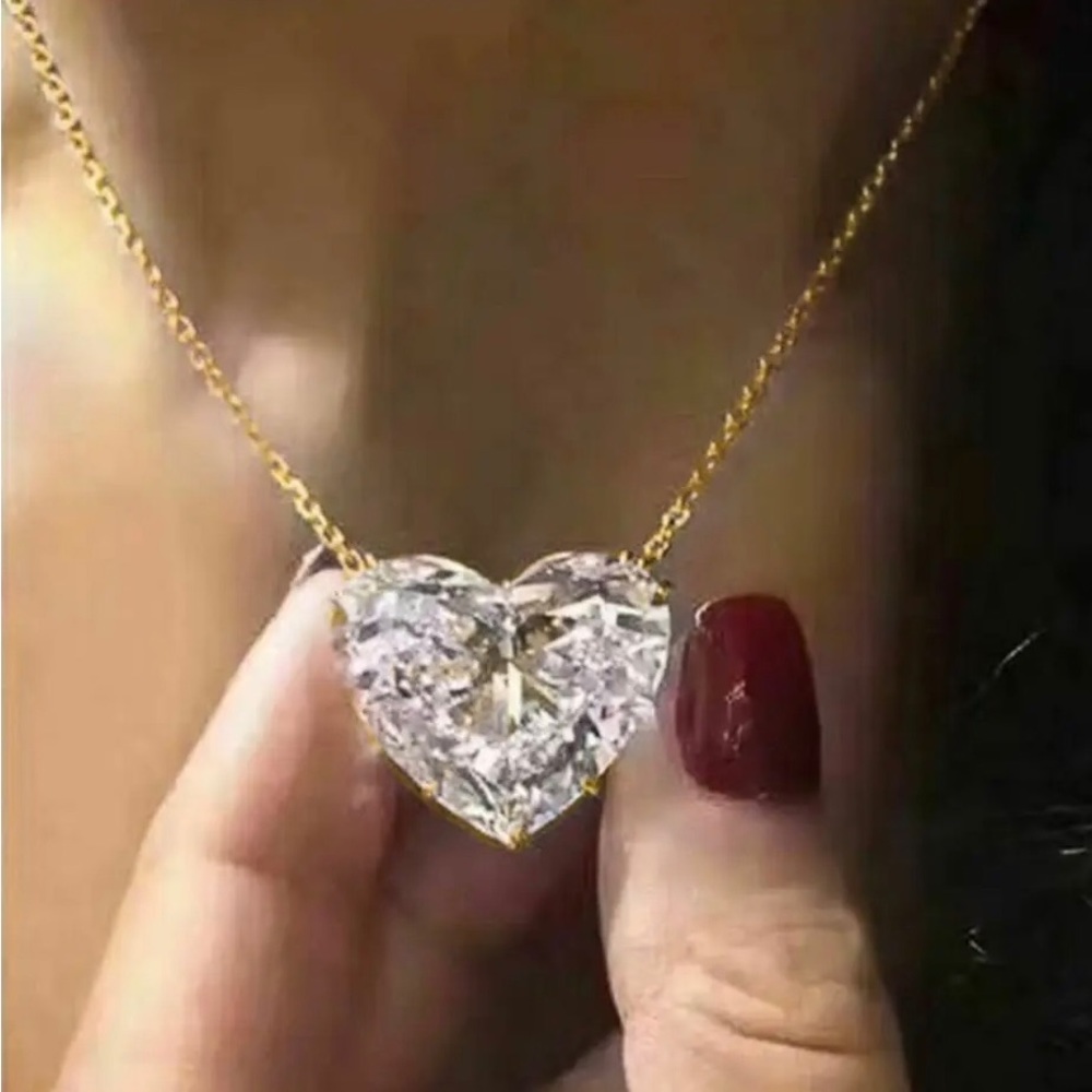 Gold tone Heart Necklace